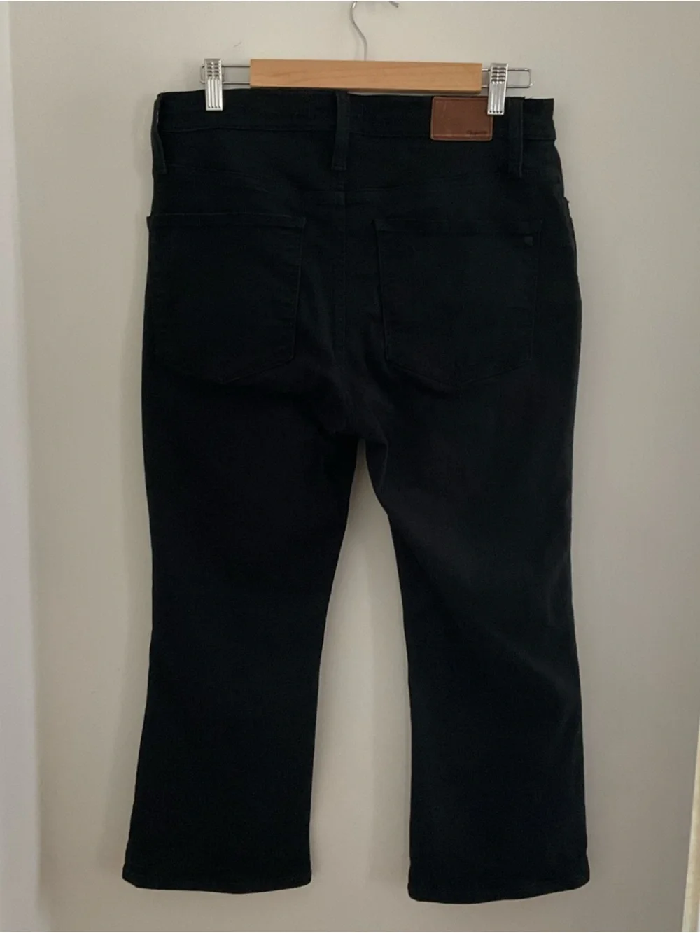 Madewell Black Stretch Cali Demi-Boot Jeans, Sz 31s